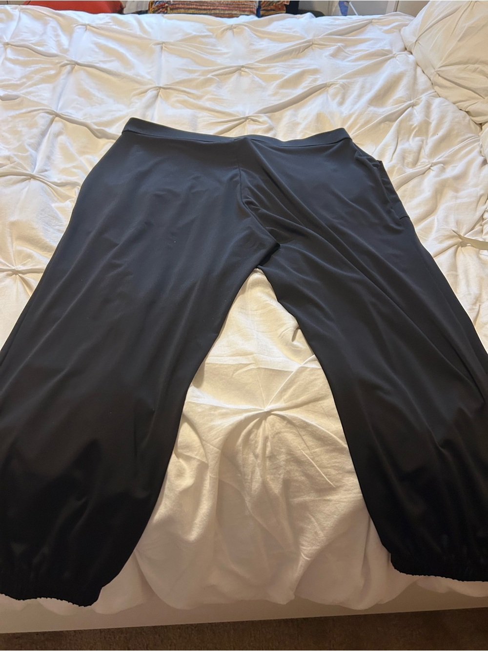 Lisa Rinna Collection Black Ankle-Length Pull-On Pants